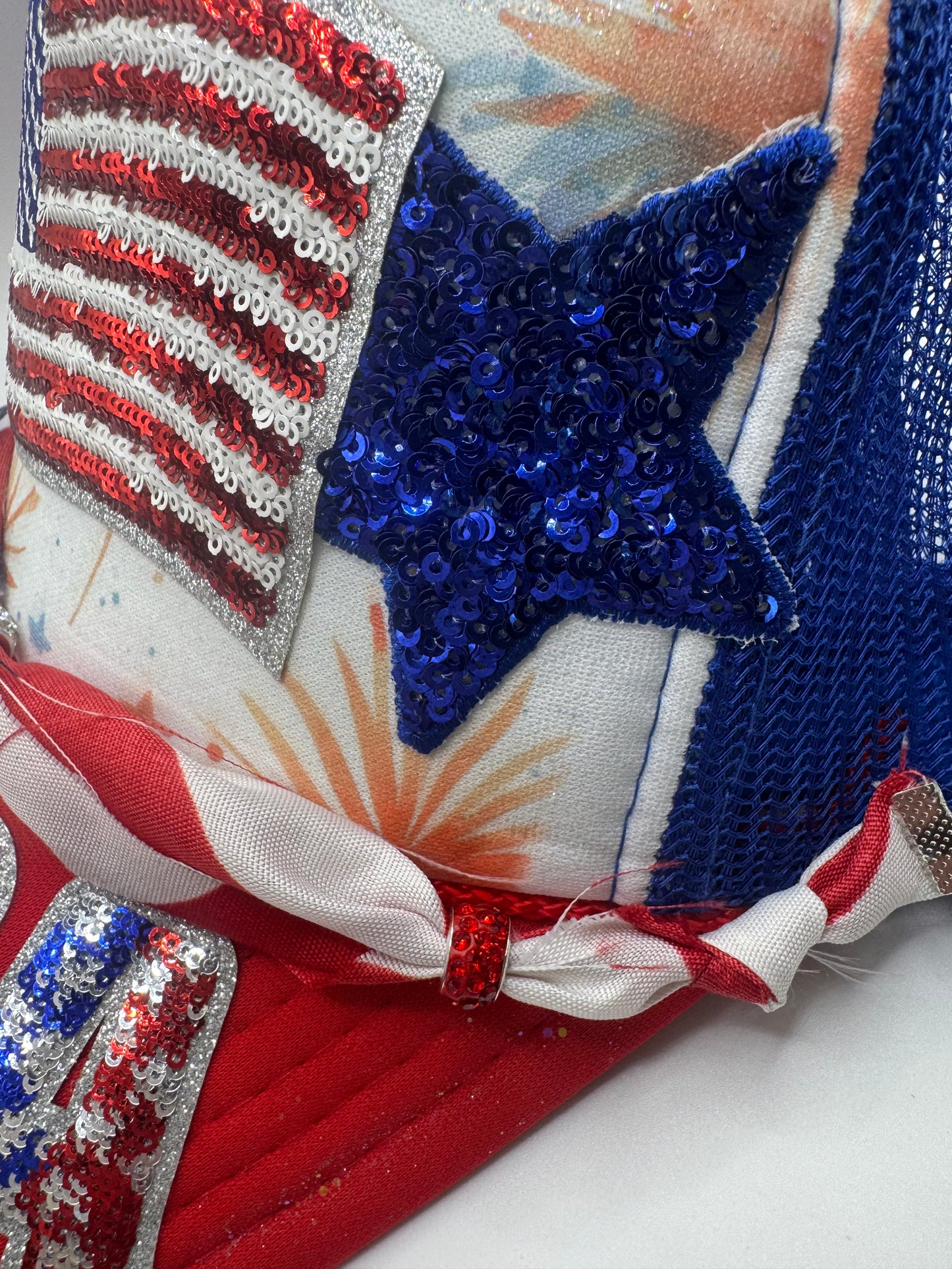 USA Sequin Trucker Hat