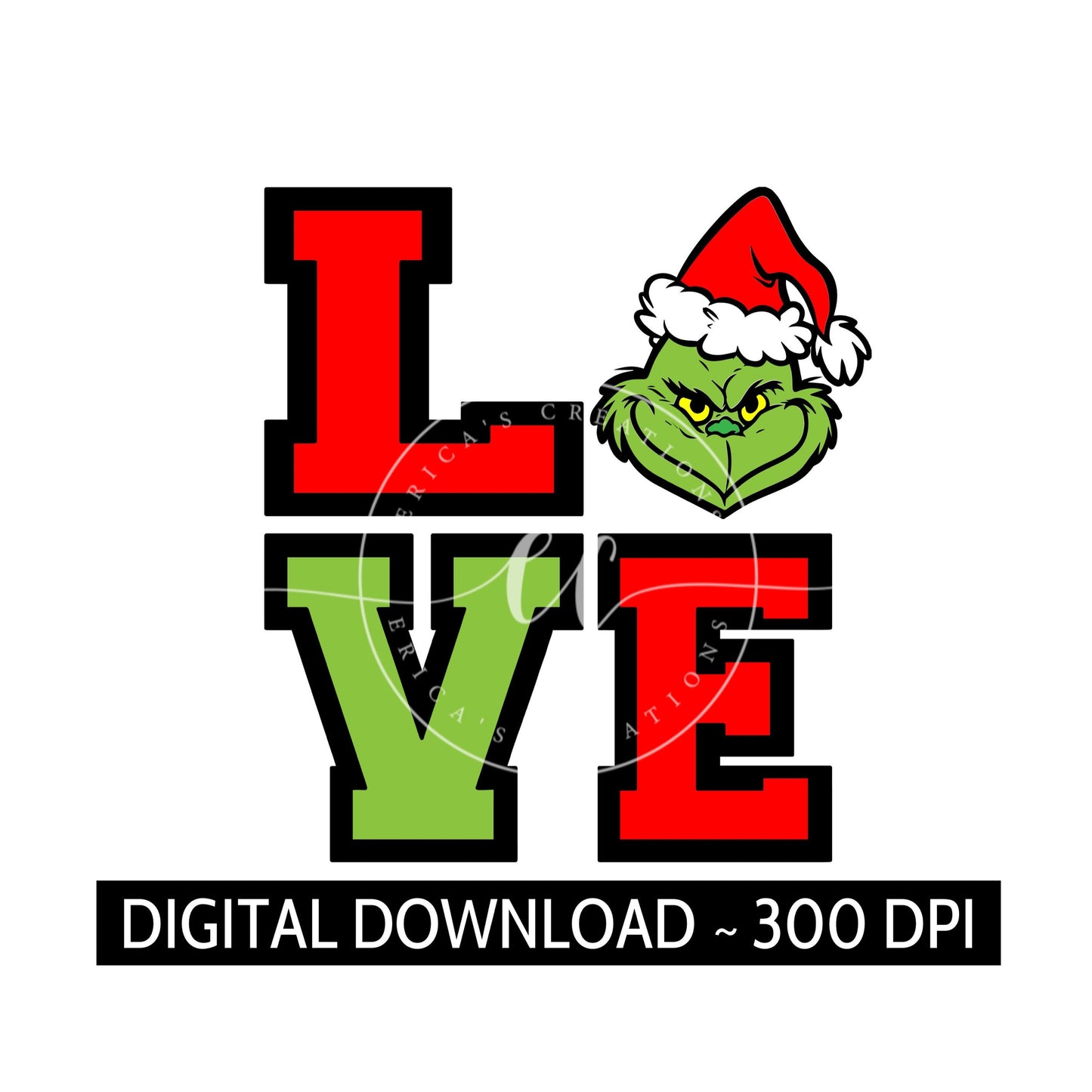 Love Grinch, Digital Download, PNG