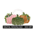 Glitter Pumpkins, Digital Download, Cute Pumpkins