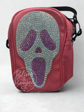 Ghost Face Bling Crossbody Handbag