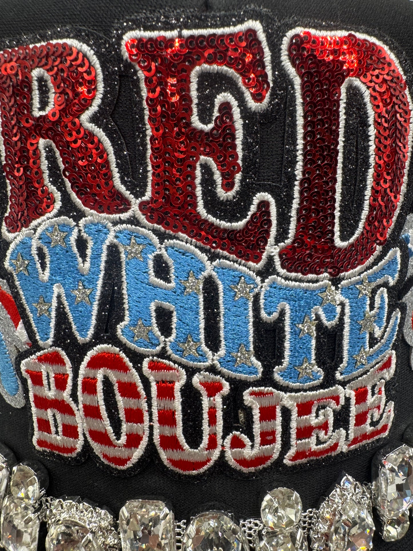 Red, White & Boujee Trucker Hat 🇺🇸✨
