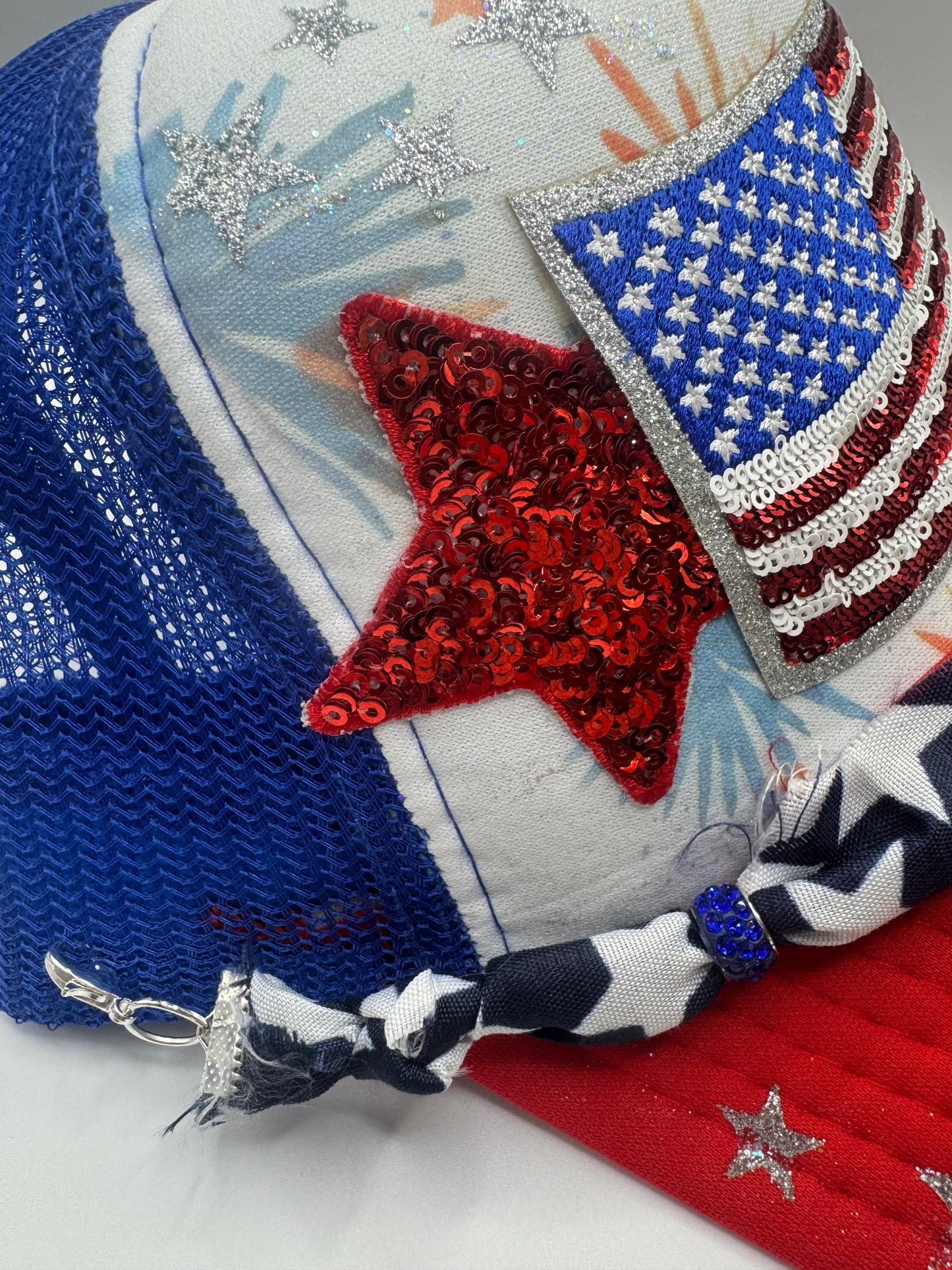 USA Sequin Trucker Hat