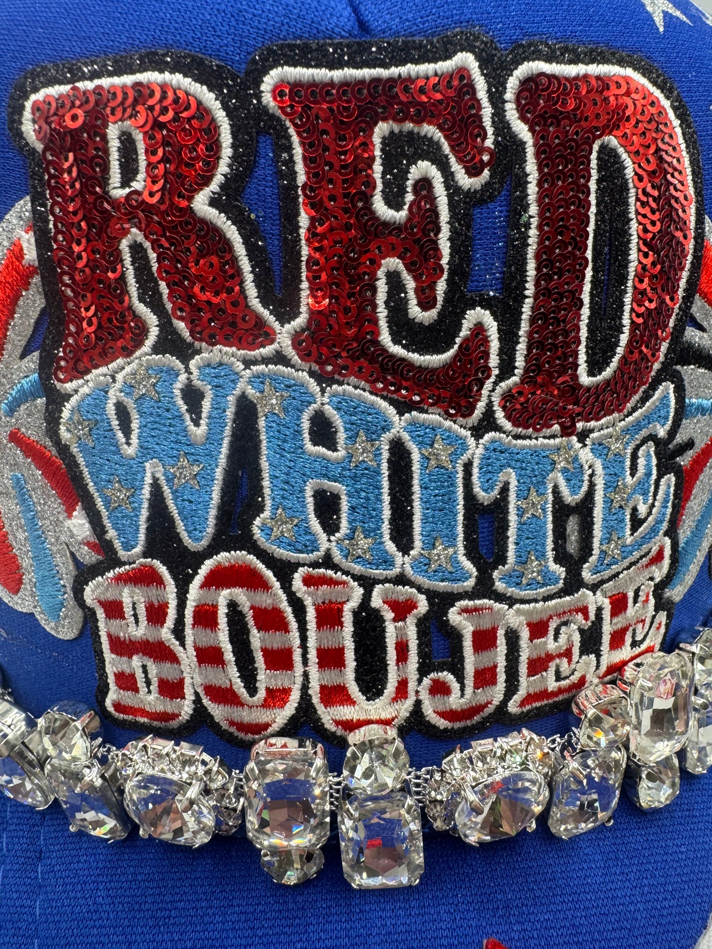Red, White & Boujee Trucker Hat