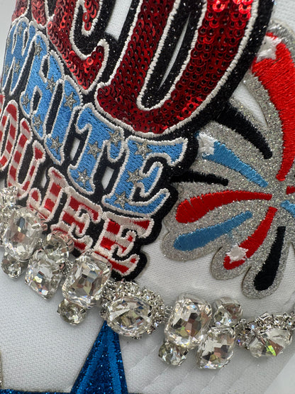 Red, White & Boujee Trucker Hat 🇺🇸✨