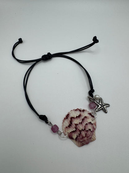 Handmade Sanibel Island Shell & Starfish Bracelet