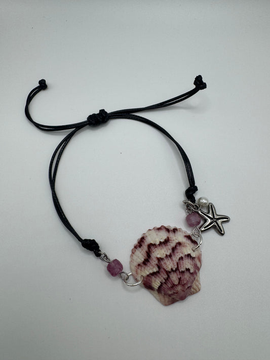 Handmade Sanibel Island Shell & Starfish Bracelet
