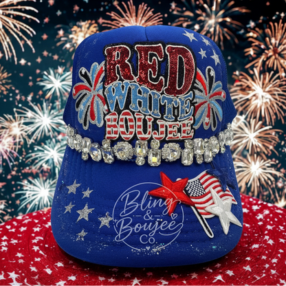 Red, White & Boujee Trucker Hat