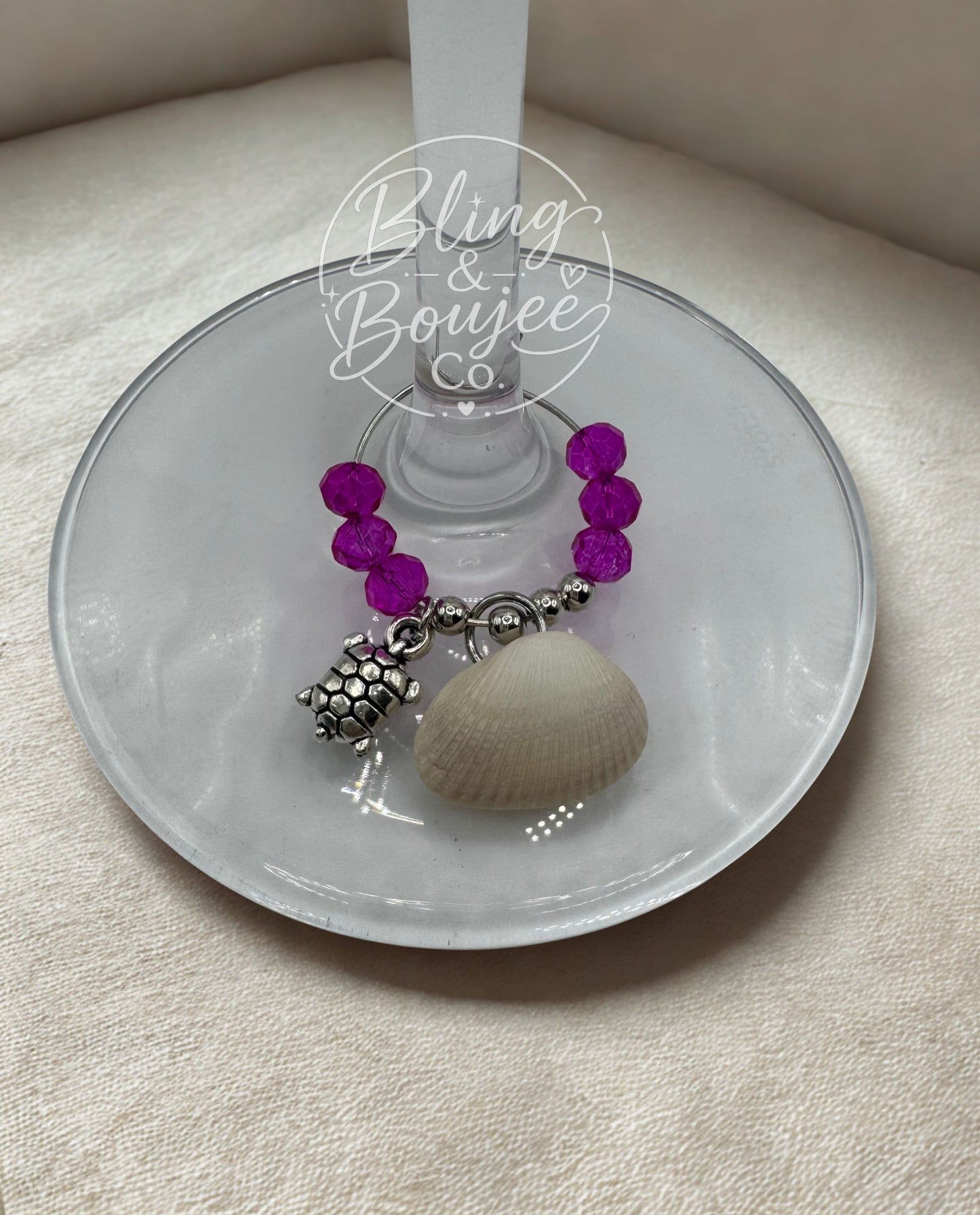 Sanibel Shell Wine Charms | Ocean Friends