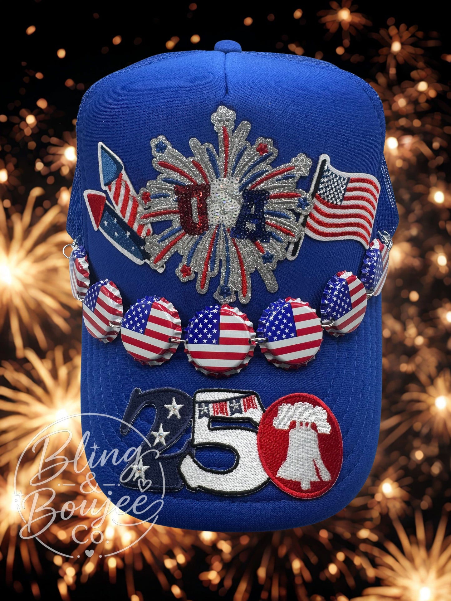 USA 250 Patriotic Trucker Hat 🇺🇸✨