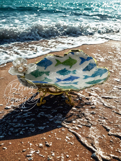 Oyster Shell Trinket Dish | Coastal Fish Design