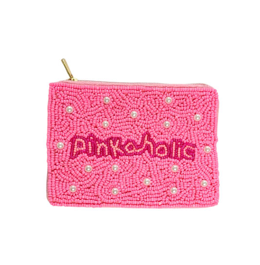 Pinkaholic Beaded Coin Purse